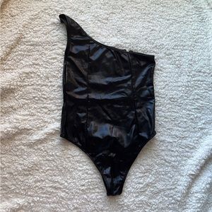 Leather bodysuit